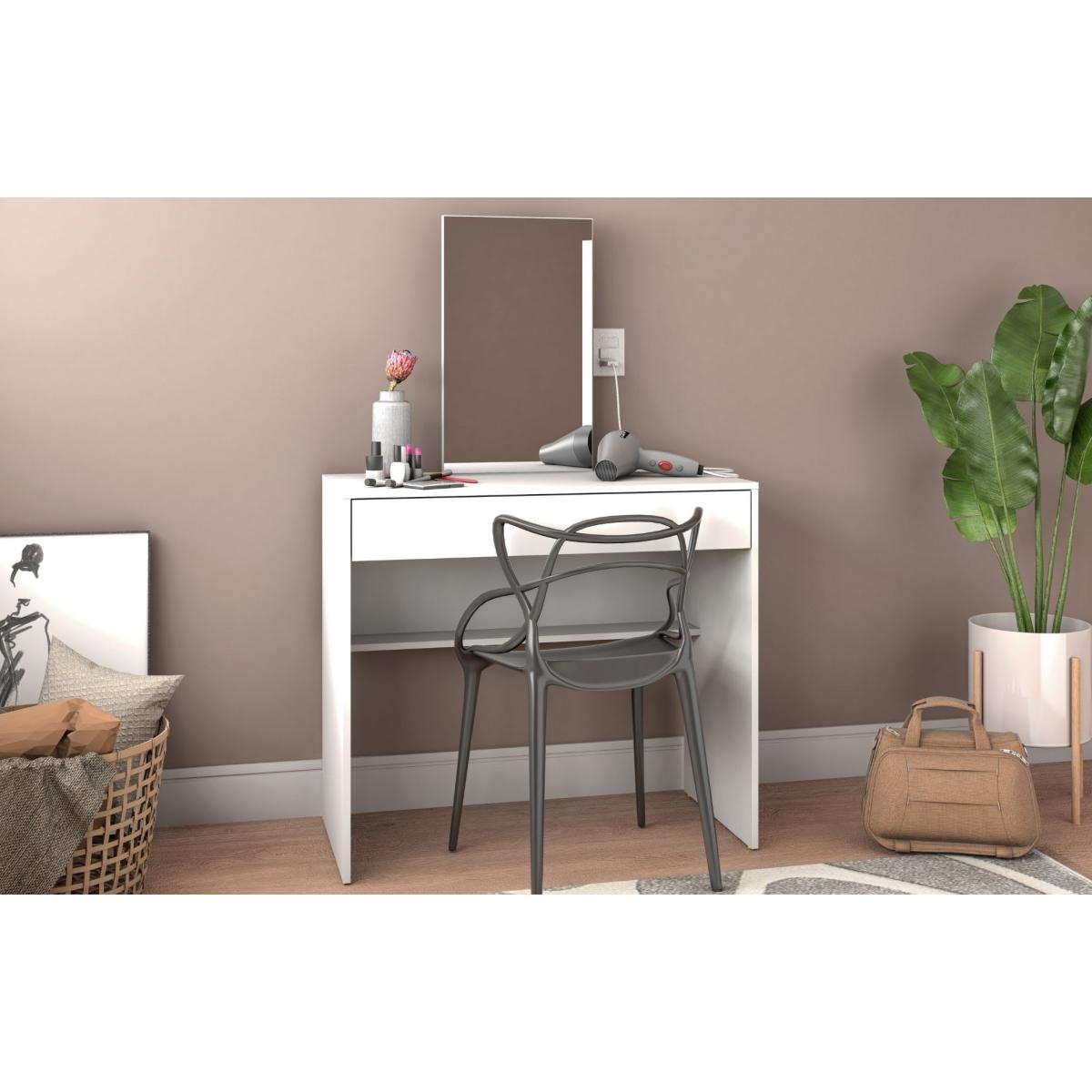 Blake - White Dressing Table with Mirror – image 2