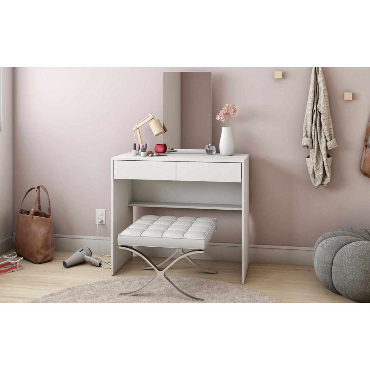 Leighton - White Dressing Table with Mirror – image 2