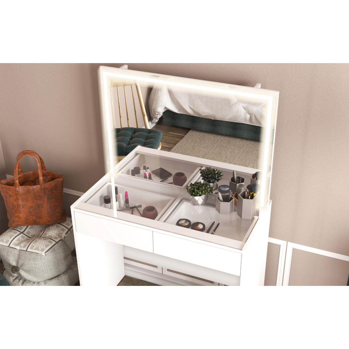 Milan - Dressing Table with LED Mirror – image 3