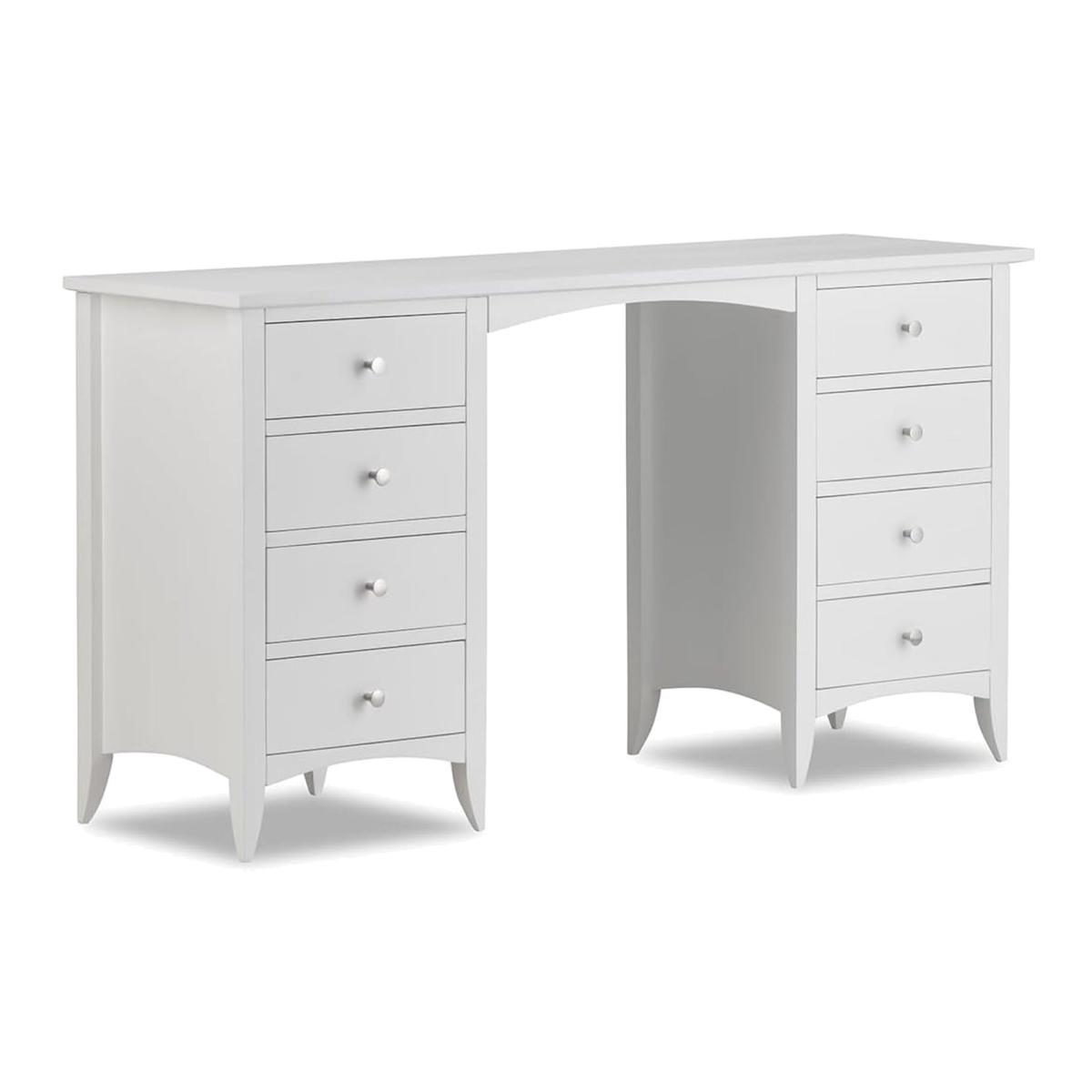 Edward Hopper Pedestal Dressing Table - White