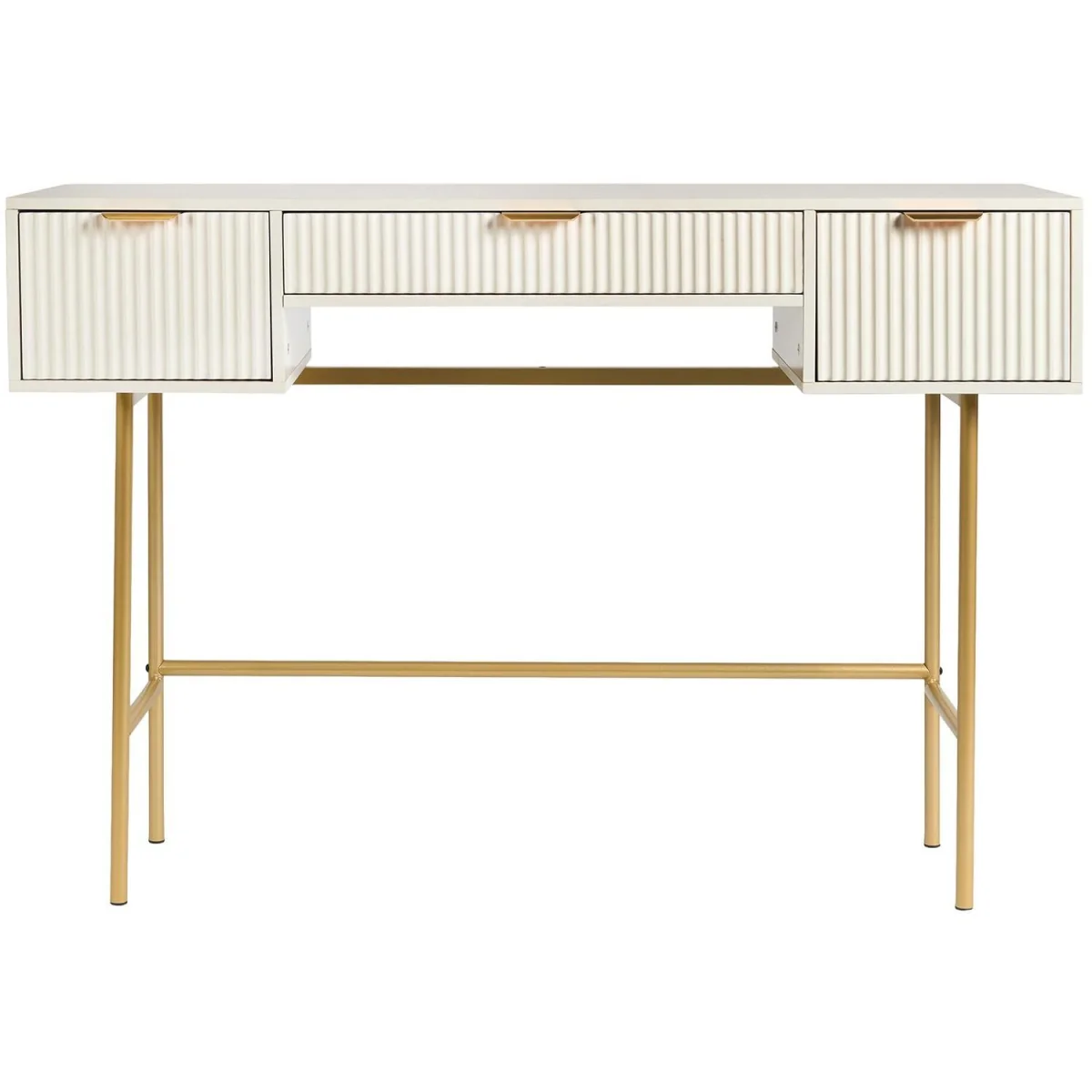 Ribbed Dressing Table - Cream – image 3