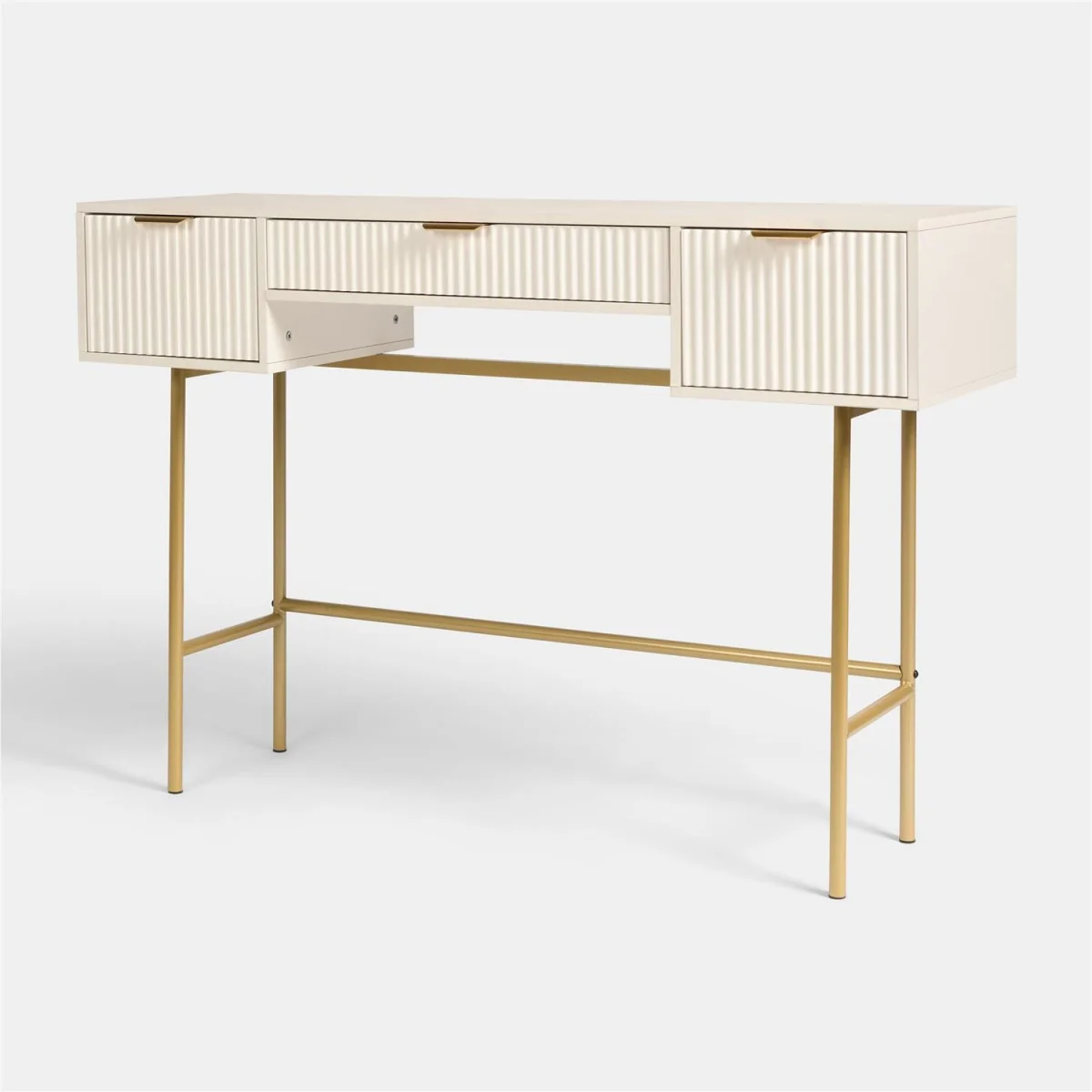 Ribbed Dressing Table - Cream – image 5