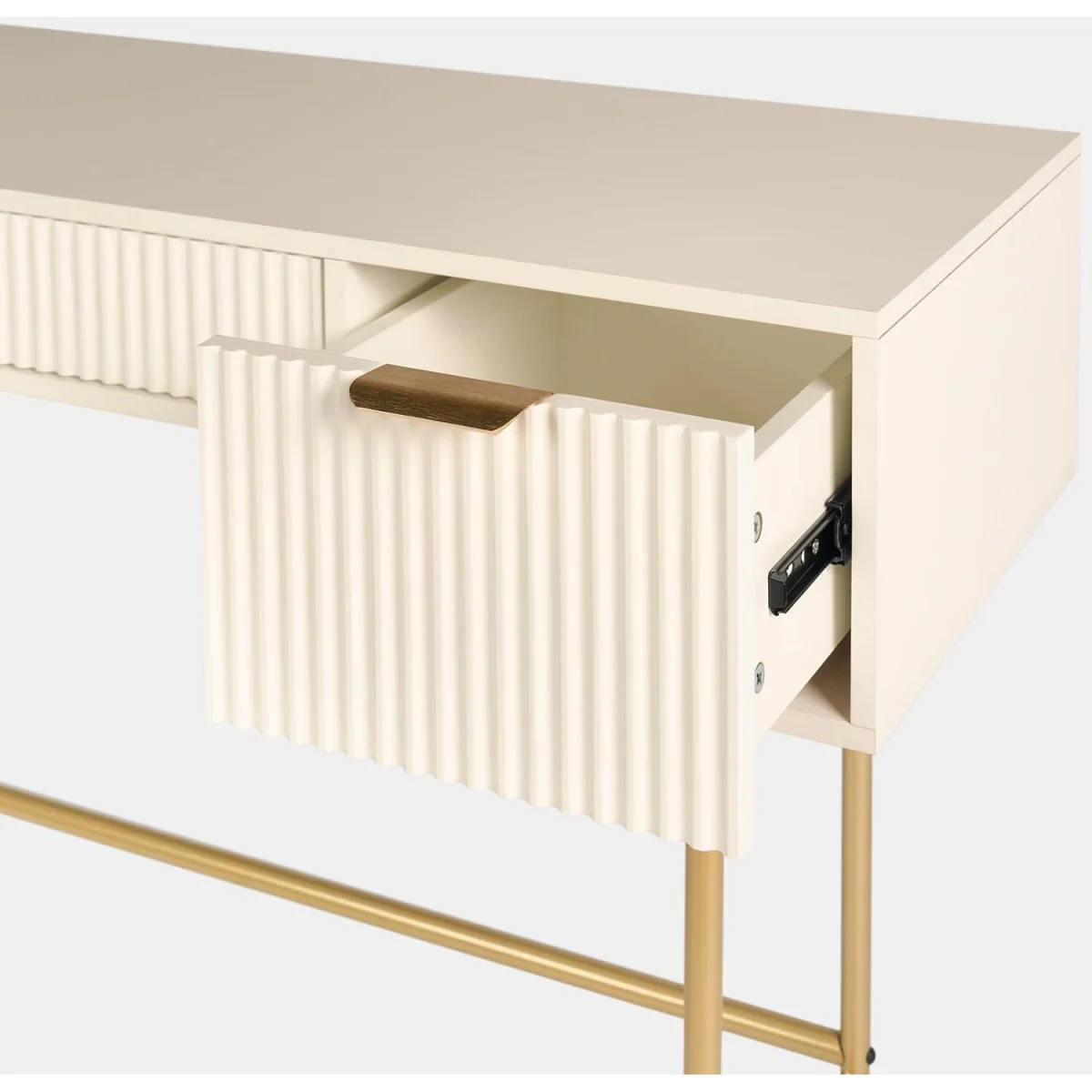 Ribbed Dressing Table - Cream – image 6