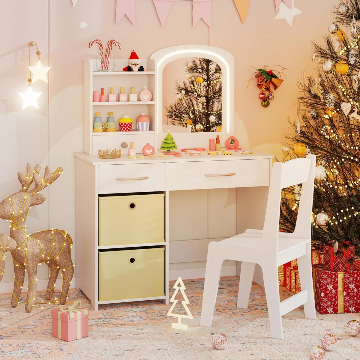Kids Vanity Set Princess Makeup - White – image 5