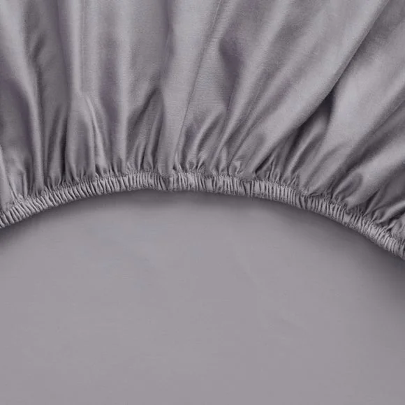 Hotel 400 Thread Count 100% Cotton Sateen Fitted Sheet