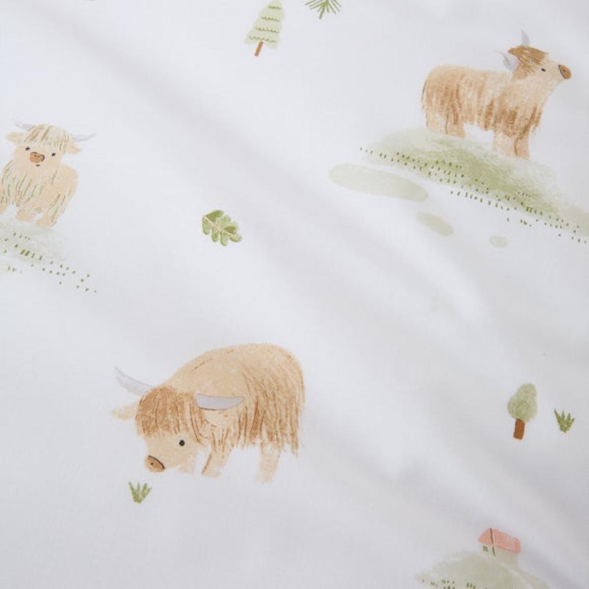 Mini Moo Cotton Fitted Bed Sheet – image 2