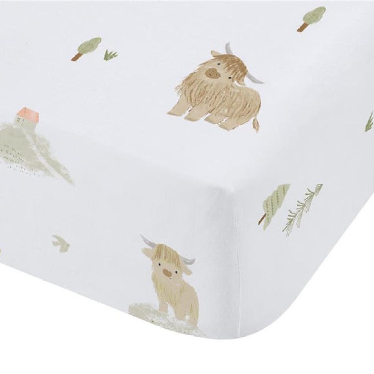 Mini Moo Cotton Fitted Bed Sheet – image 3