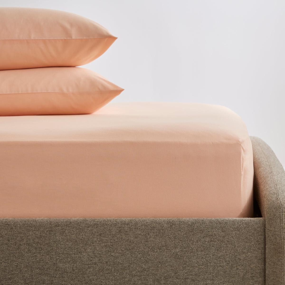 Soft Cotton Plain Fitted Sheet – image 2