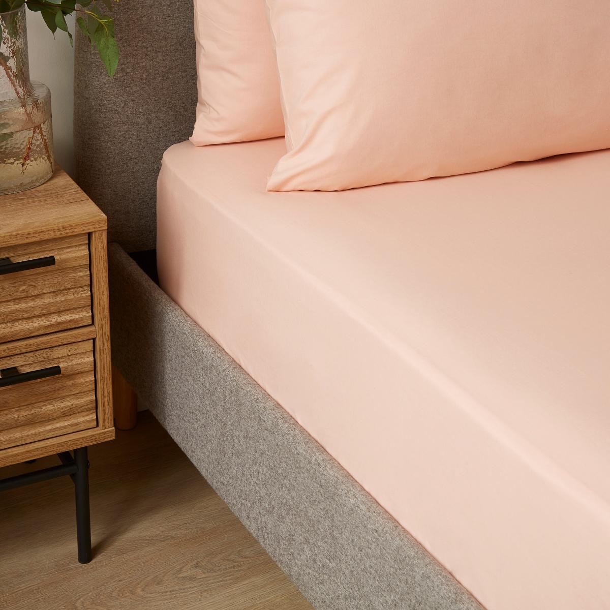 Soft Cotton Plain Fitted Sheet – image 1