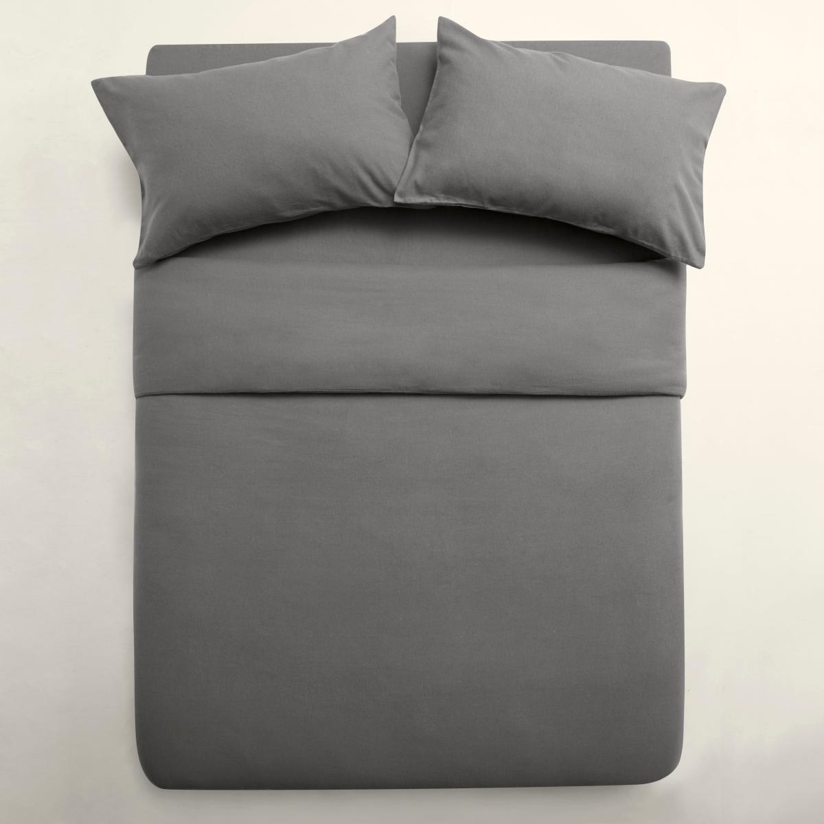 Simply Brushed Cotton Fitted Bed Sheets Steeple Grey – image 2