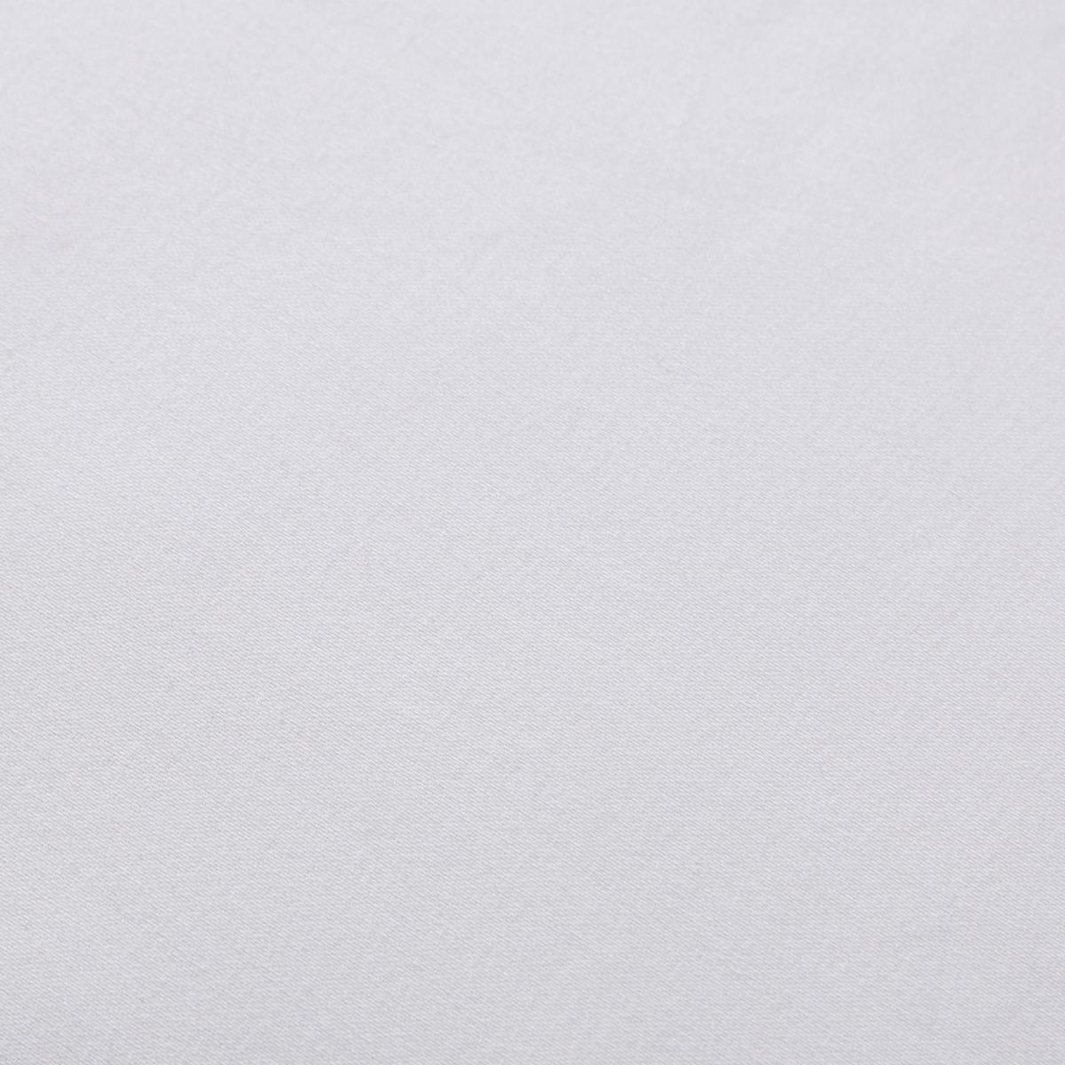 Hotel Cotton 400 Thread Count Sateen White 28cm Fitted Sheet White – image 3