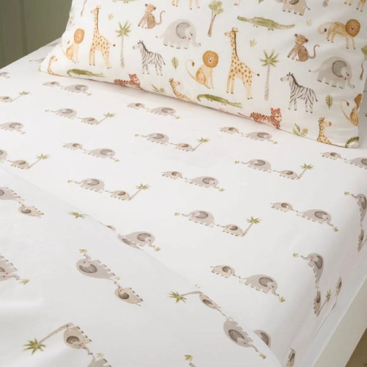 Set of 2 Little Wild Ones 100% Cotton Fitted Sheets – image 2