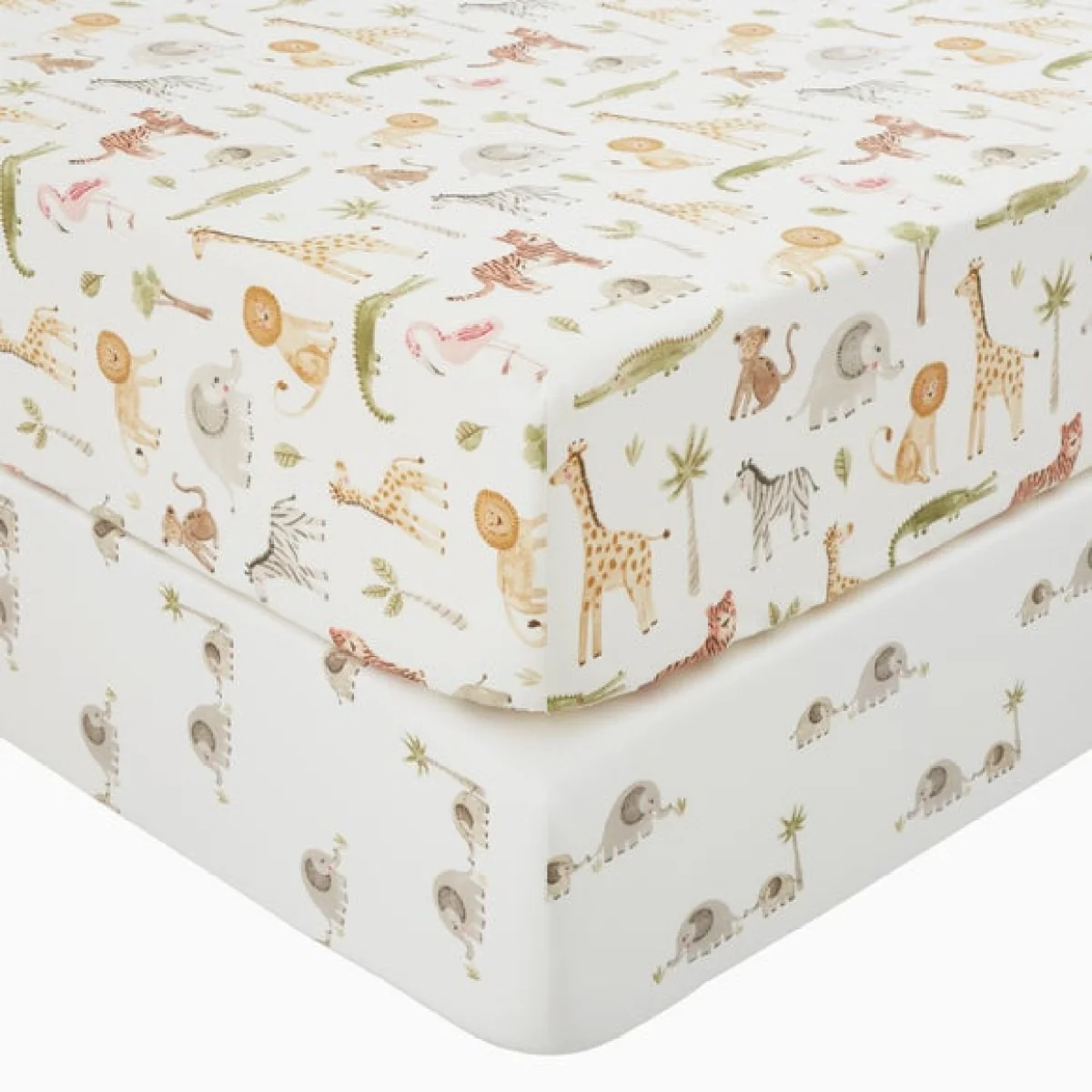 Set of 2 Little Wild Ones 100% Cotton Fitted Sheets – image 3