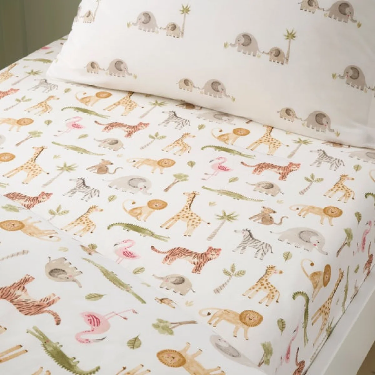 Set of 2 Little Wild Ones 100% Cotton Fitted Sheets – image 1