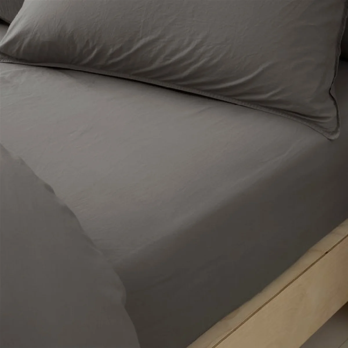 Soft Washed Cotton Fitted Sheet – image 1