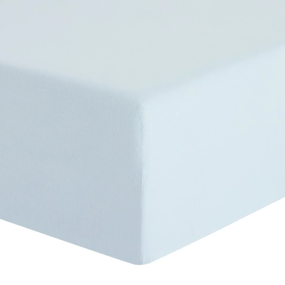 Habitat Washed Cotton Plain Blue Fitted Sheet - Superking – image 3
