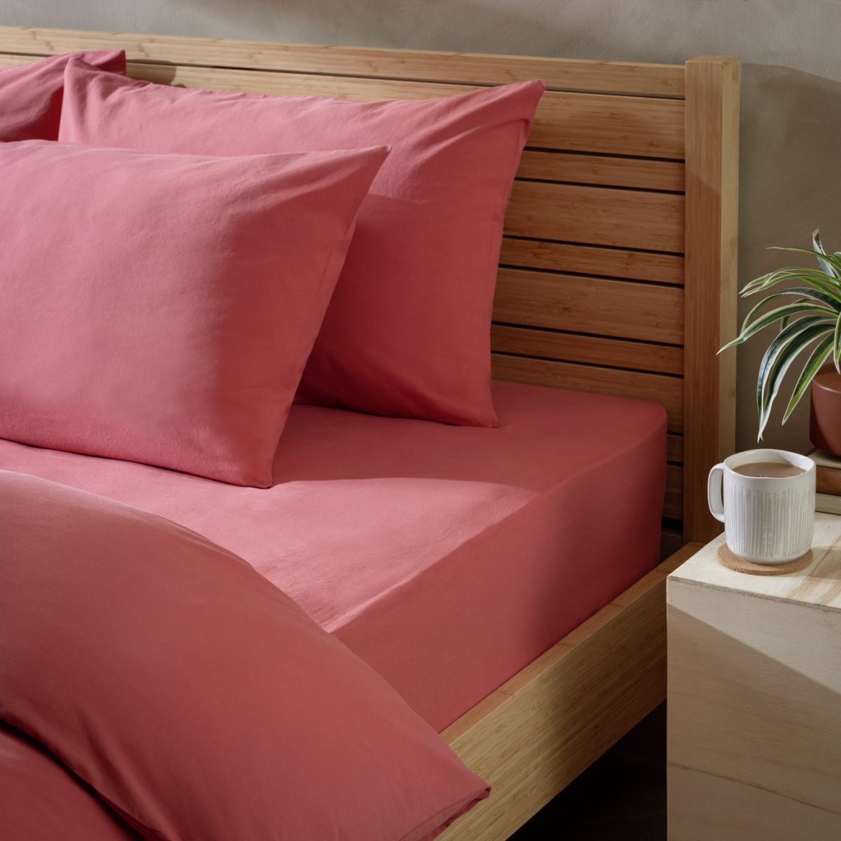 Habitat Washed Cotton Cinnamon Fitted Sheet - King size – image 5