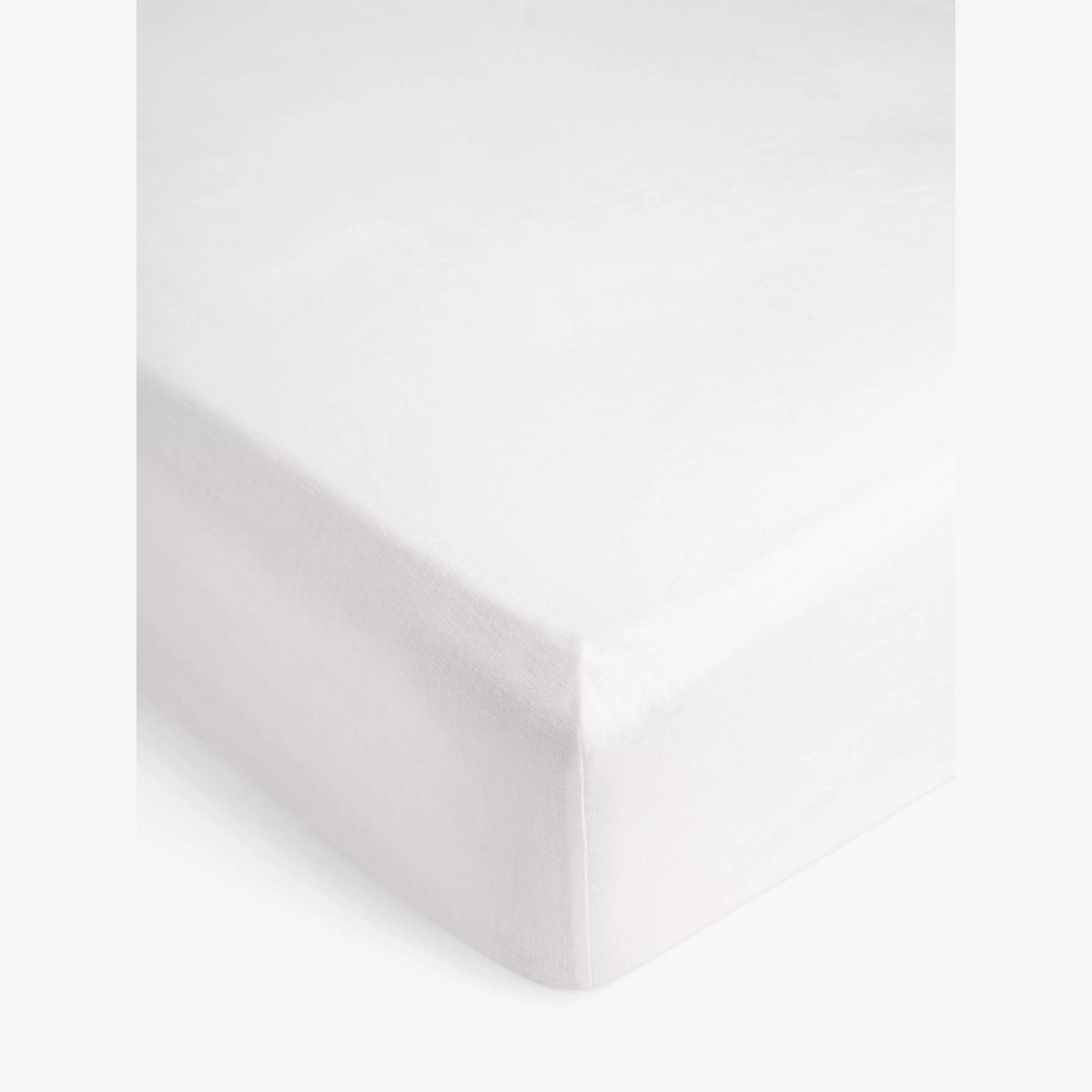 John Lewis Comfy & Relaxed Washed Linen Deep Fitted Sheets – image 1