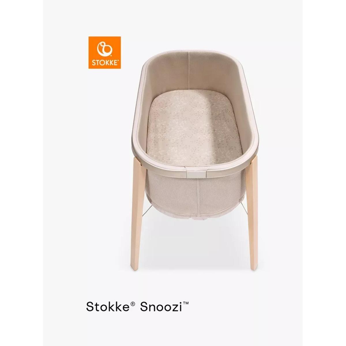 Stokke Snoozi Organic Cottton Fitted Sheets, Pack of 2, Vanilla/Dandelion – image 6