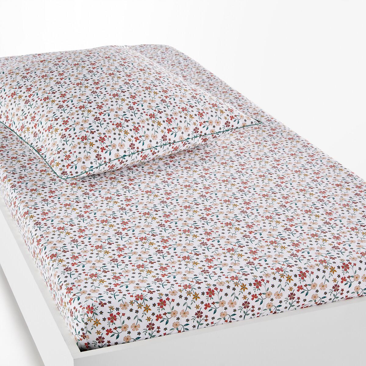 Jane Floral 100% Cotton Fitted Sheet – image 1