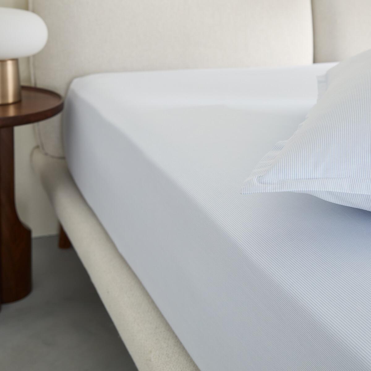 Sabbal Washed Percale Fitted Sheet with 30cm Flap – image 2