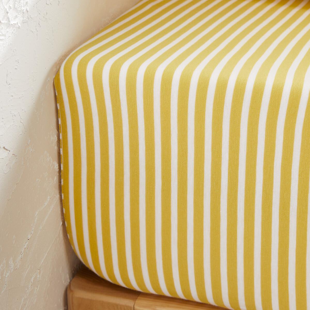 Dolsi Striped 100% Cotton/Modal Jersey Fitted Sheet – image 2