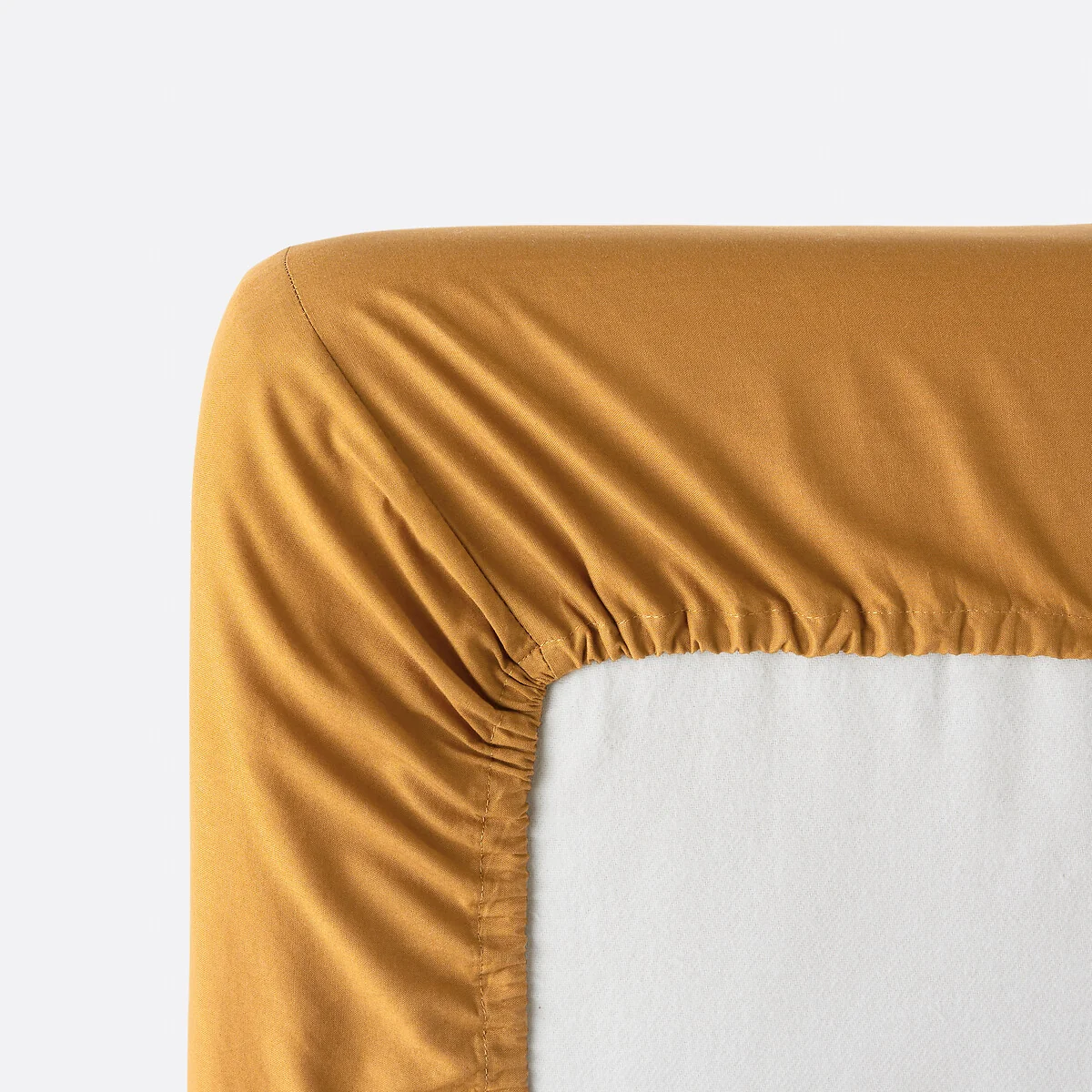Noria Plain Washed Cotton Fitted Sheet with 30cm Flap – image 4