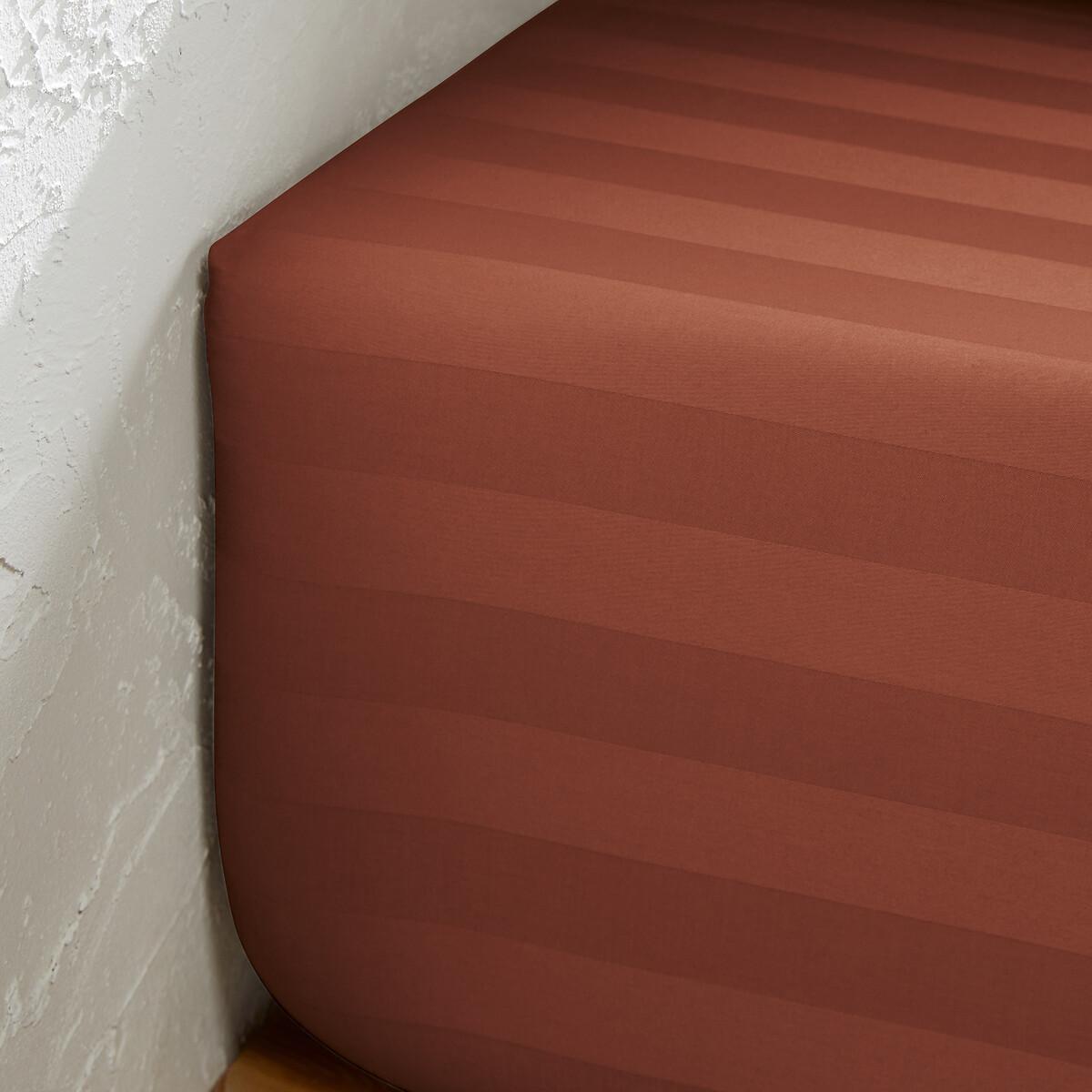 Victor Striped Washed Cotton Satin Fitted Sheet – image 2