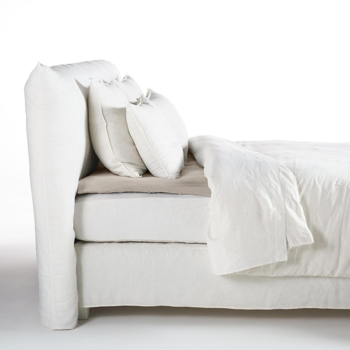 Elina Washed Linen Mattress Topper Fitted Sheet – image 2