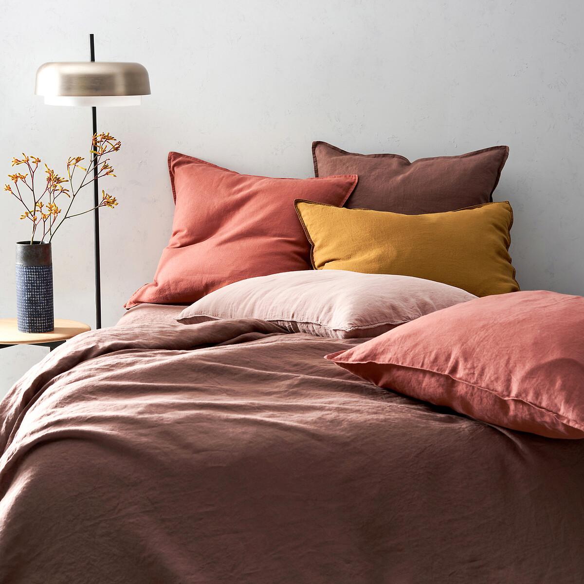 Elina Washed Linen Mattress Topper Fitted Sheet – image 3
