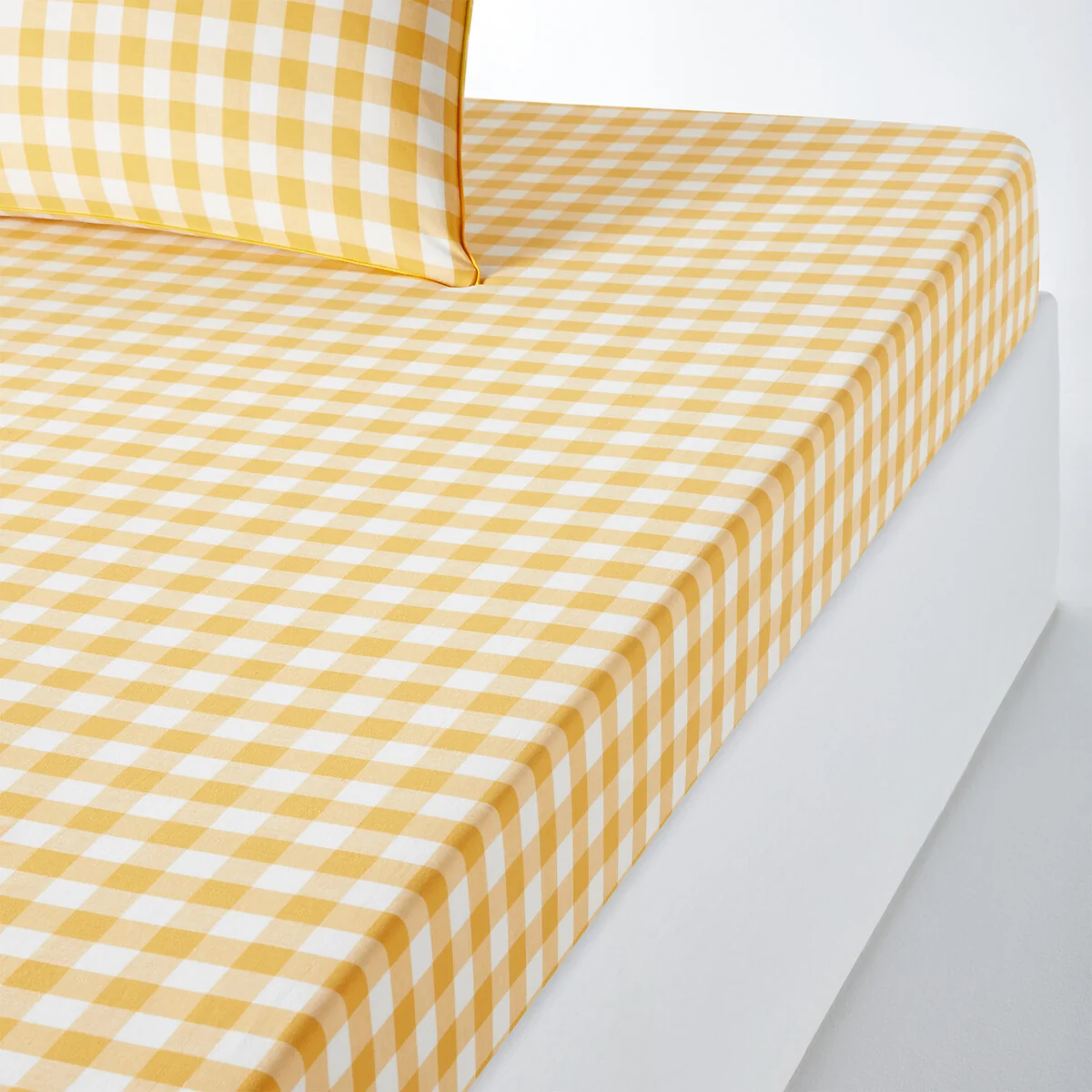 Veldi Yellow 30cm Flap Cotton Fitted Sheet – image 1