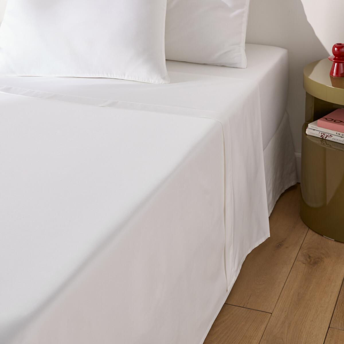 Opale Plain Cotton Sateen Flat Sheet – image 2