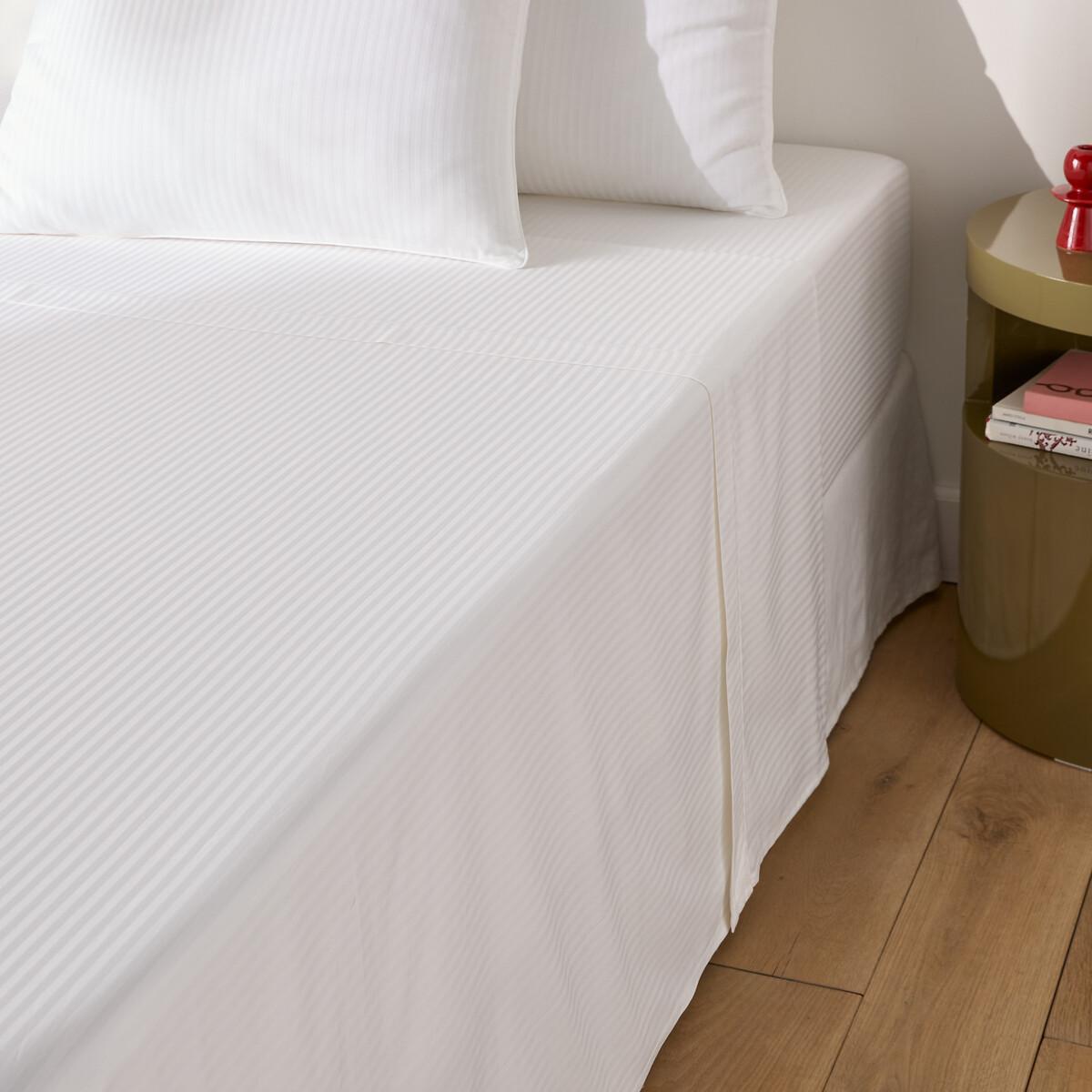 Opale Striped Cotton Sateen Flat Sheet – image 2