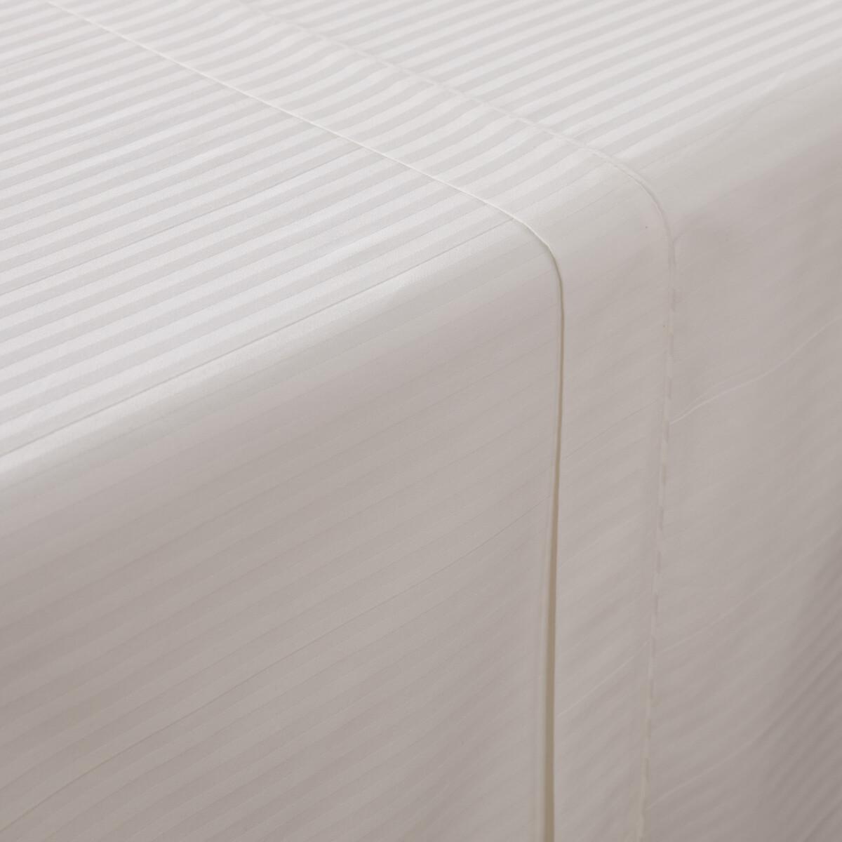Opale Striped Cotton Sateen Flat Sheet – image 3