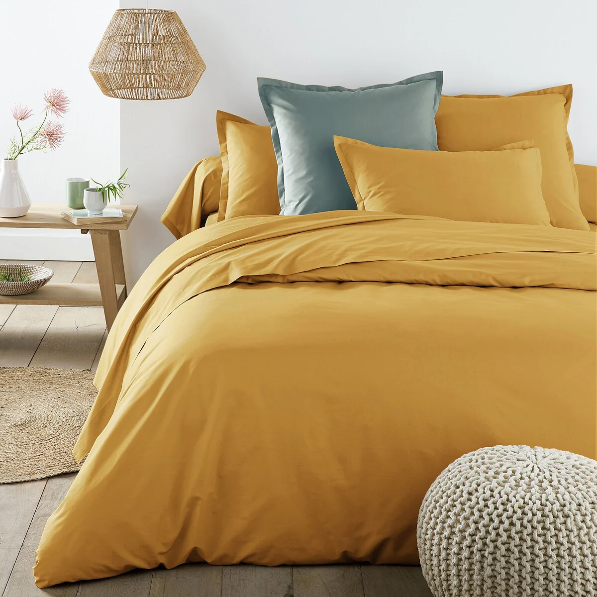 Scenario Cotton Percale 200 Thread Count Fitted Sheet, 35cm Flap – image 2
