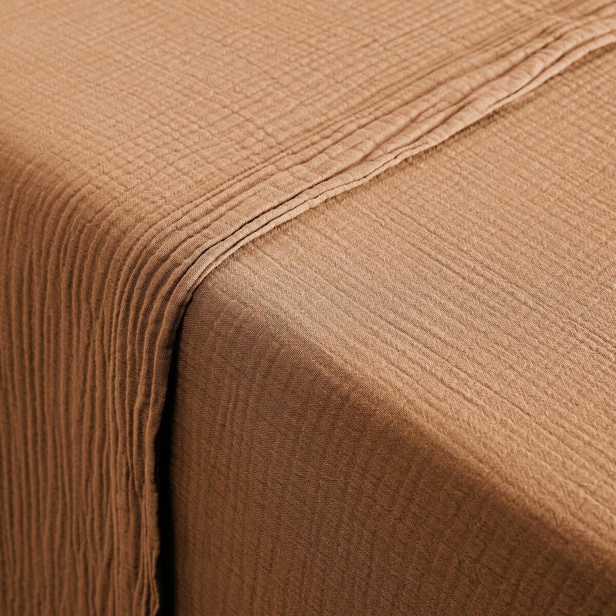 Kumla Plain 100% Cotton Muslin Flat Sheet – image 2