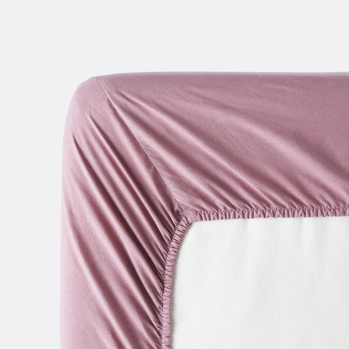 Annaba Plain Washed Cotton Fitted Sheet with 30cm Flap – image 4