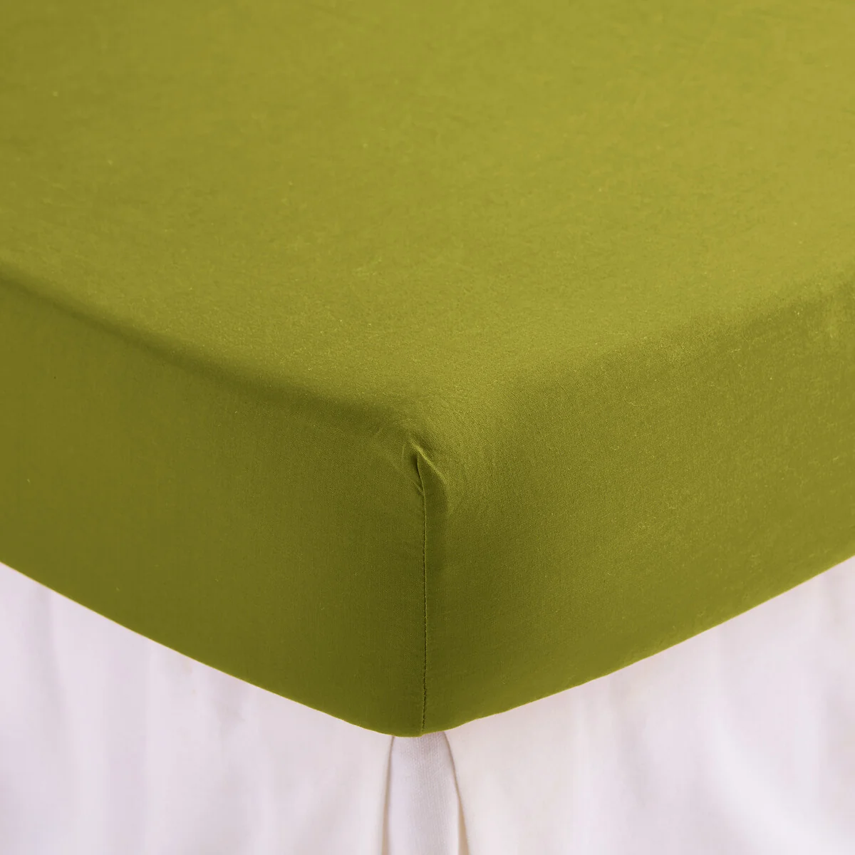 Kumco Plain Washed Cotton Fitted Sheet, 30cm Flap – image 3