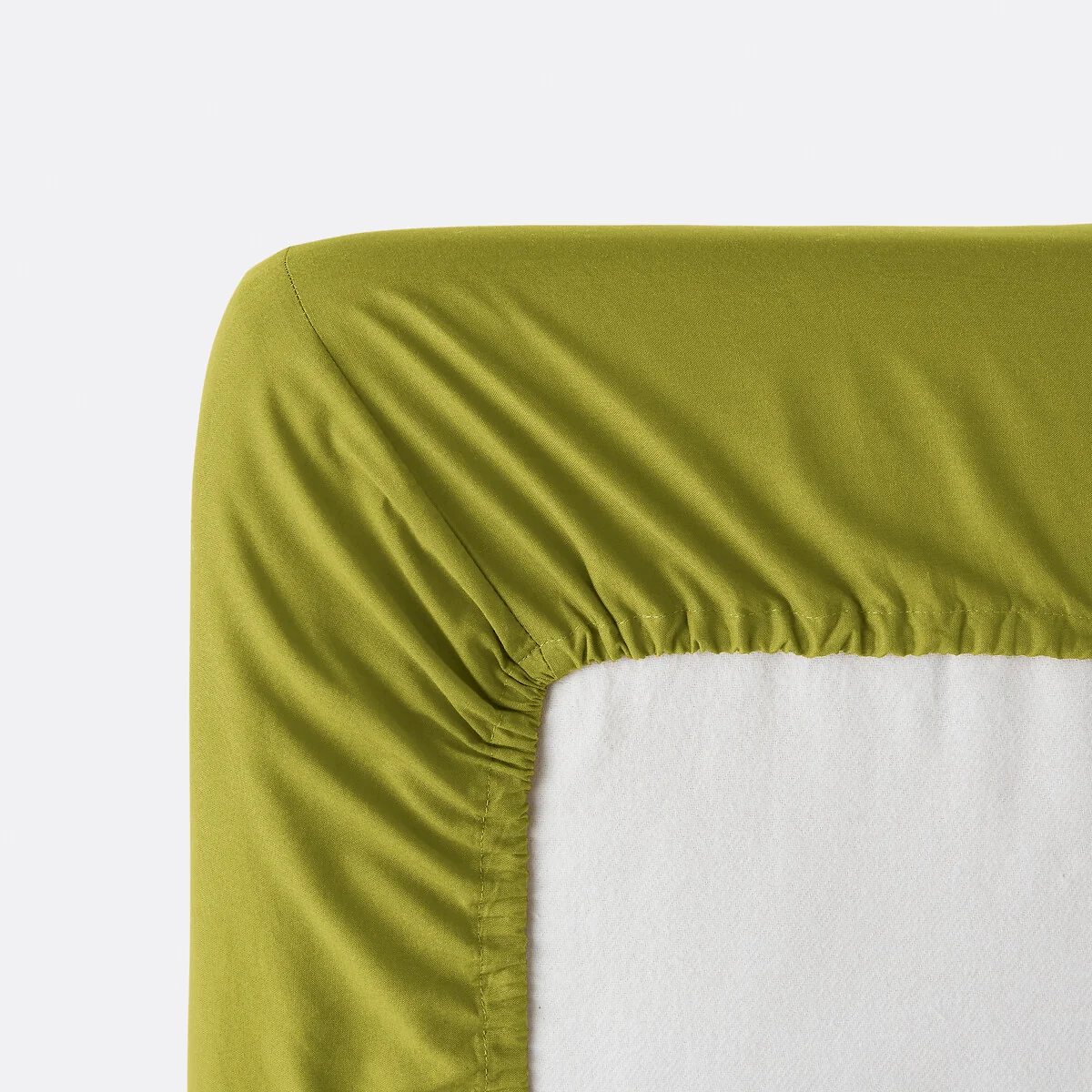 Kumco Plain Washed Cotton Fitted Sheet, 30cm Flap – image 4