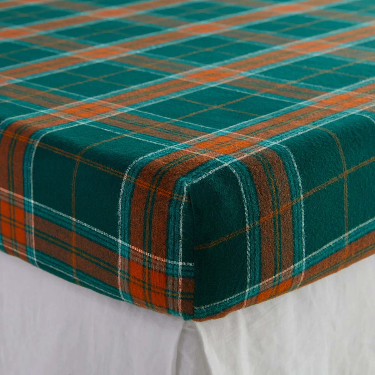 Jorasses Checked Flannel 30cm Deep Fitted Sheet – image 3