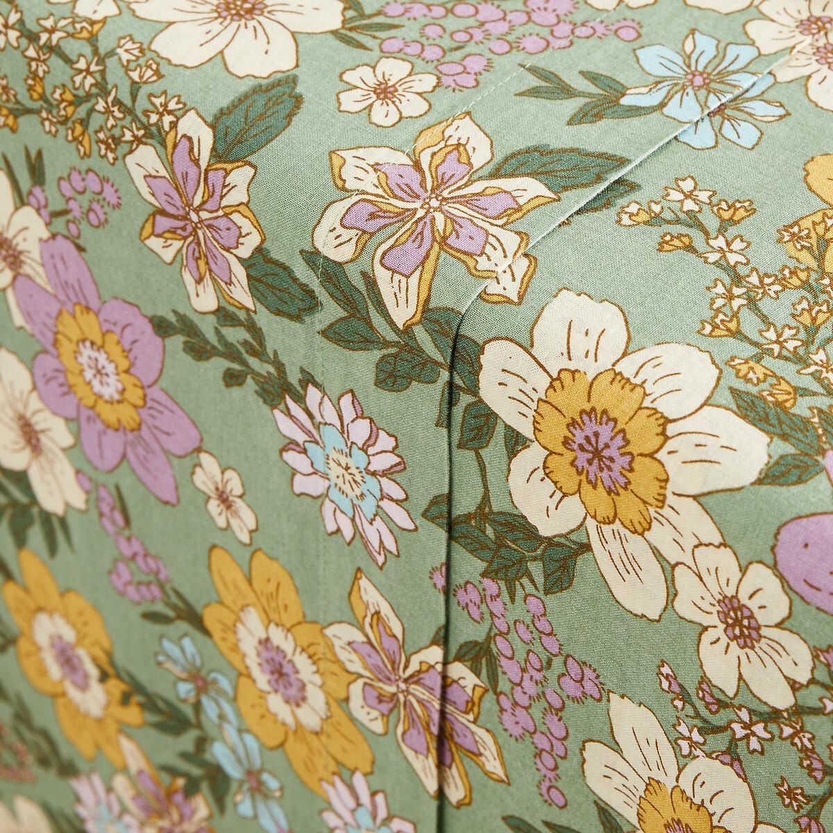 Signatures Rosemary Green Cotton & Washed Linen Flat Sheet – image 2