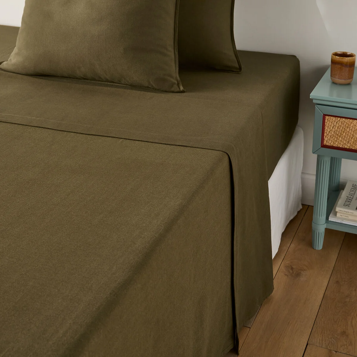 Clara Brushed Cotton Flat Sheet – image 2