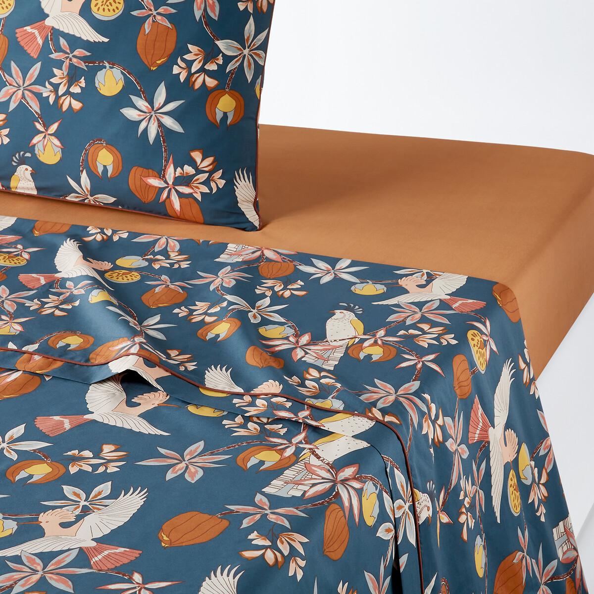 Letti Tropical 100% Cotton Percale 200 Thread Count Flat Sheet – image 1