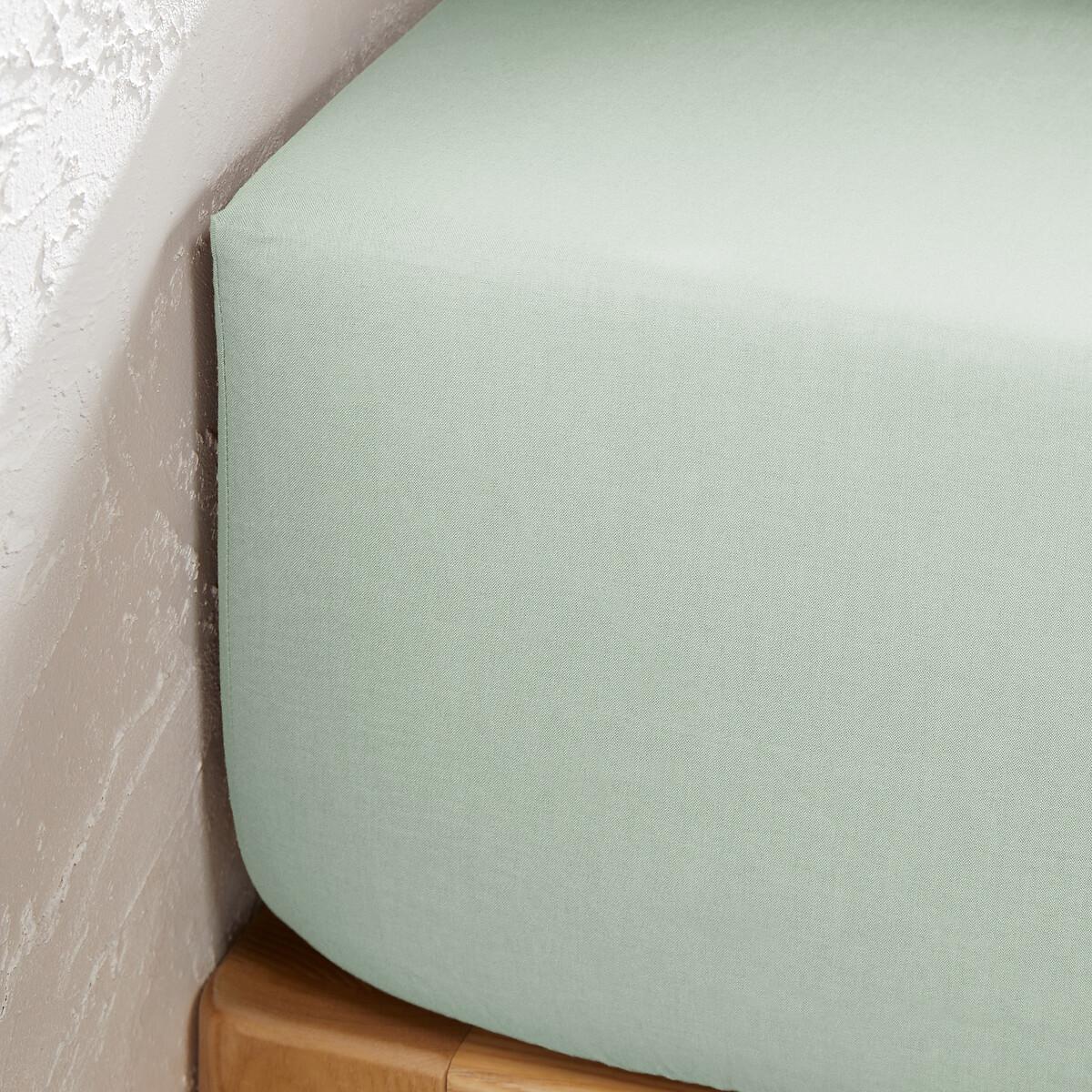 Scenario Plain 100% Cotton Fitted Sheet for Deep Mattresses (32cm) – image 2