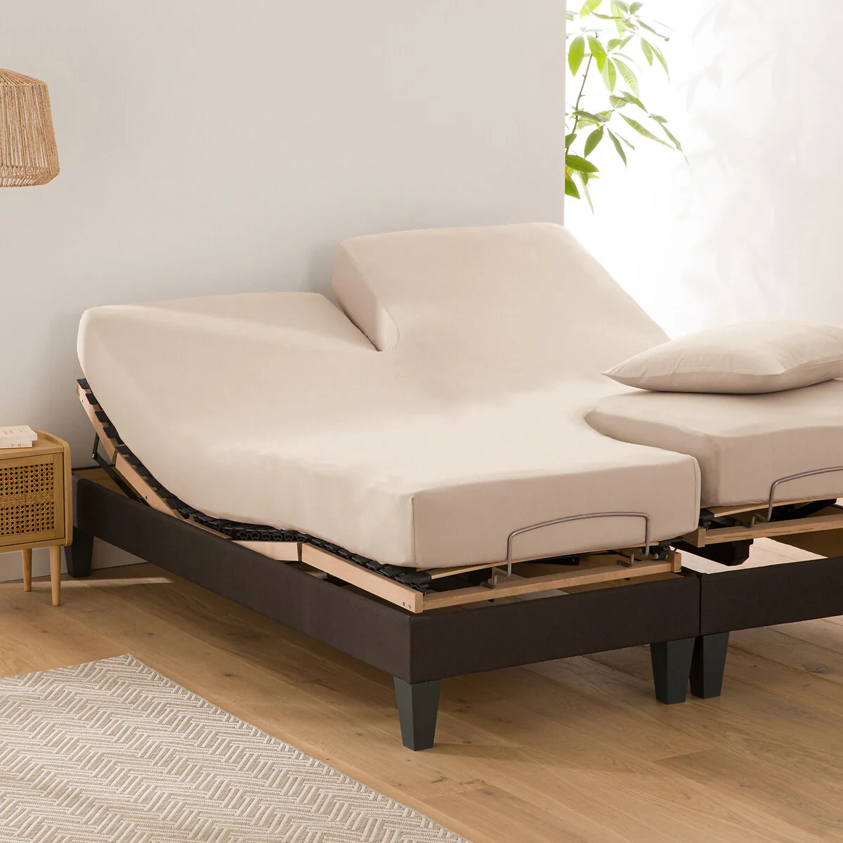 Scenario Plain Cotton Fitted Sheet For Articulated Bed – image 1