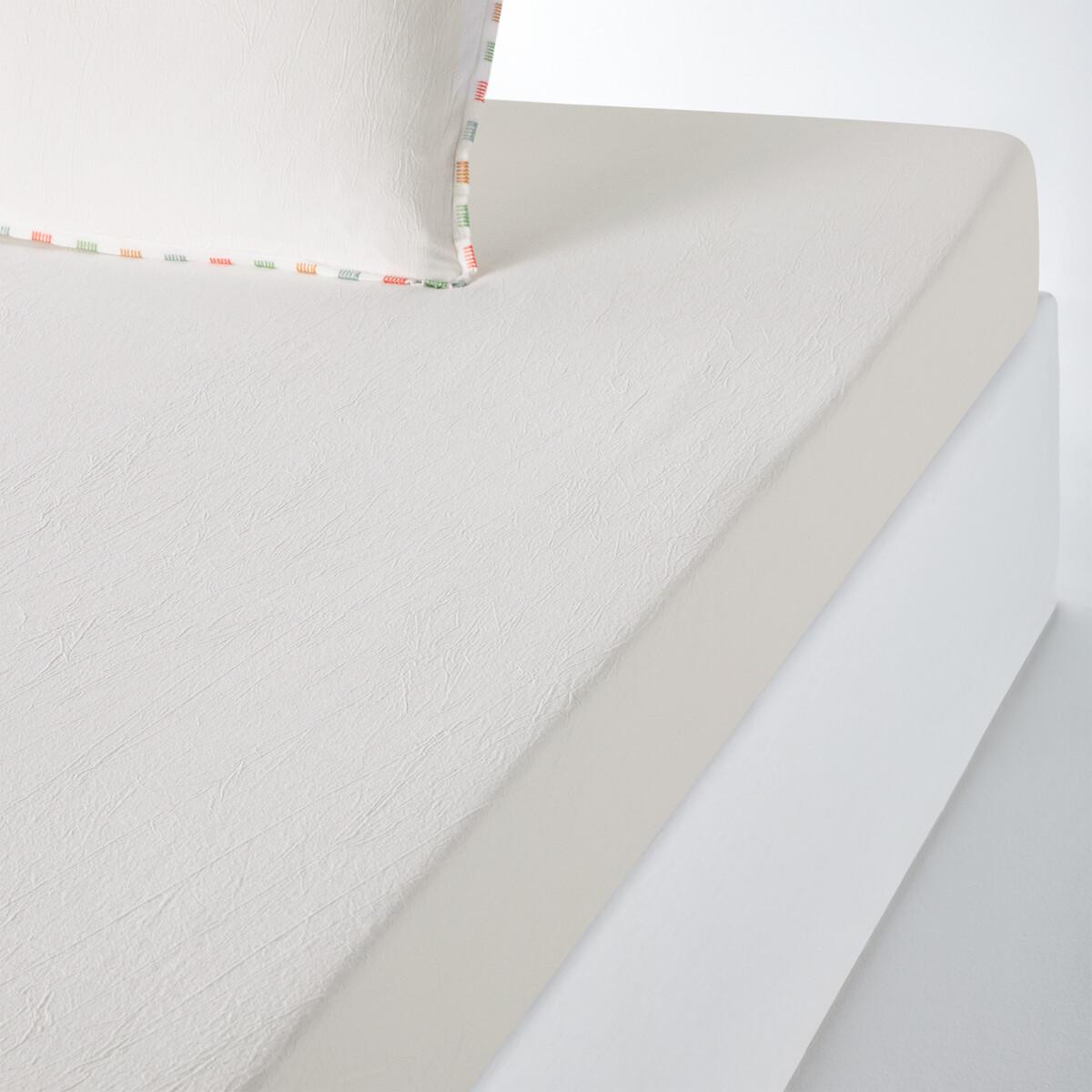 Neruda 30cm High Washed Cotton Fitted Sheet – image 1