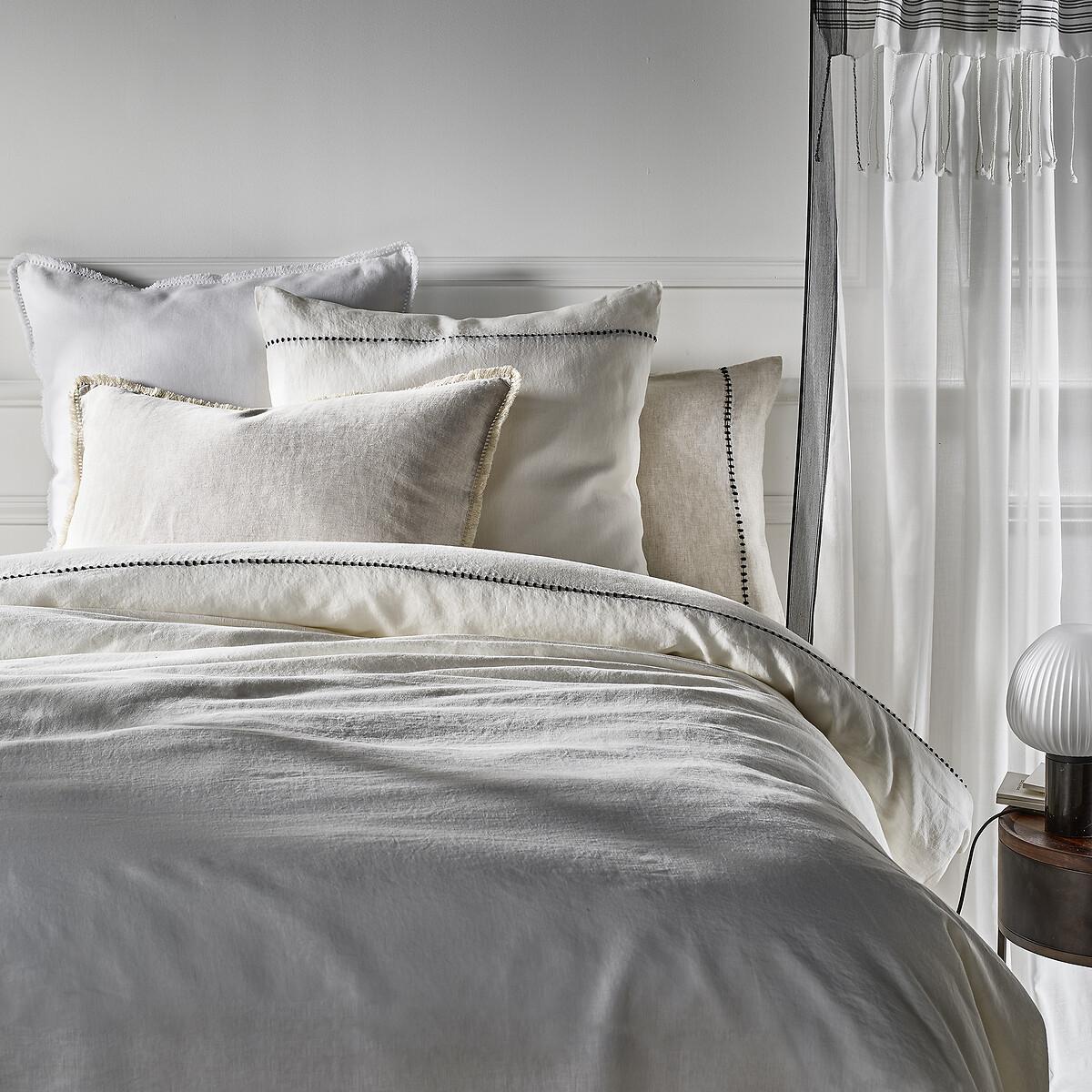Elina 100% Washed Linen Fitted Sheet – image 3