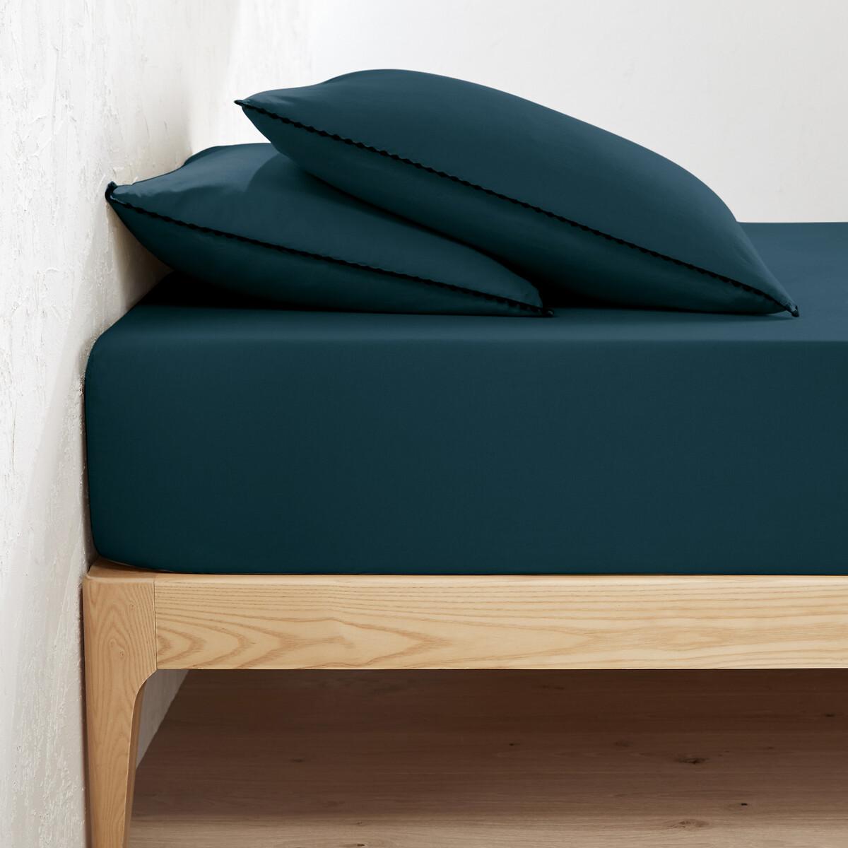 Signatures Merida 25cm High Plain Washed Cotton Fitted Sheet – image 1