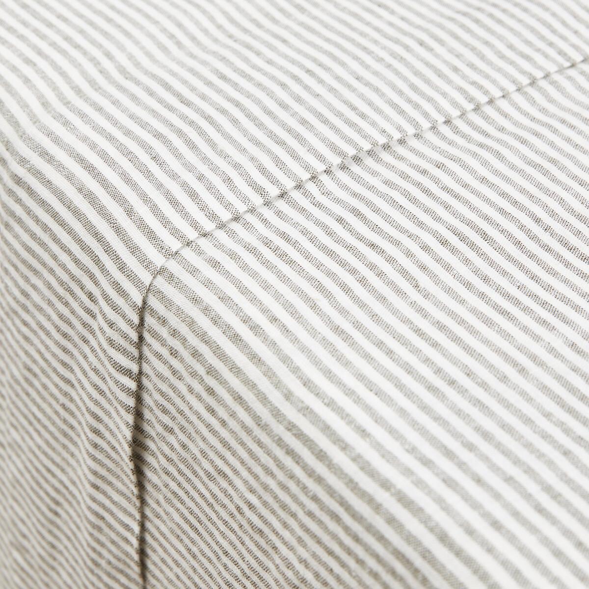 Limona Striped 100% Washed Linen Flat Sheet – image 2