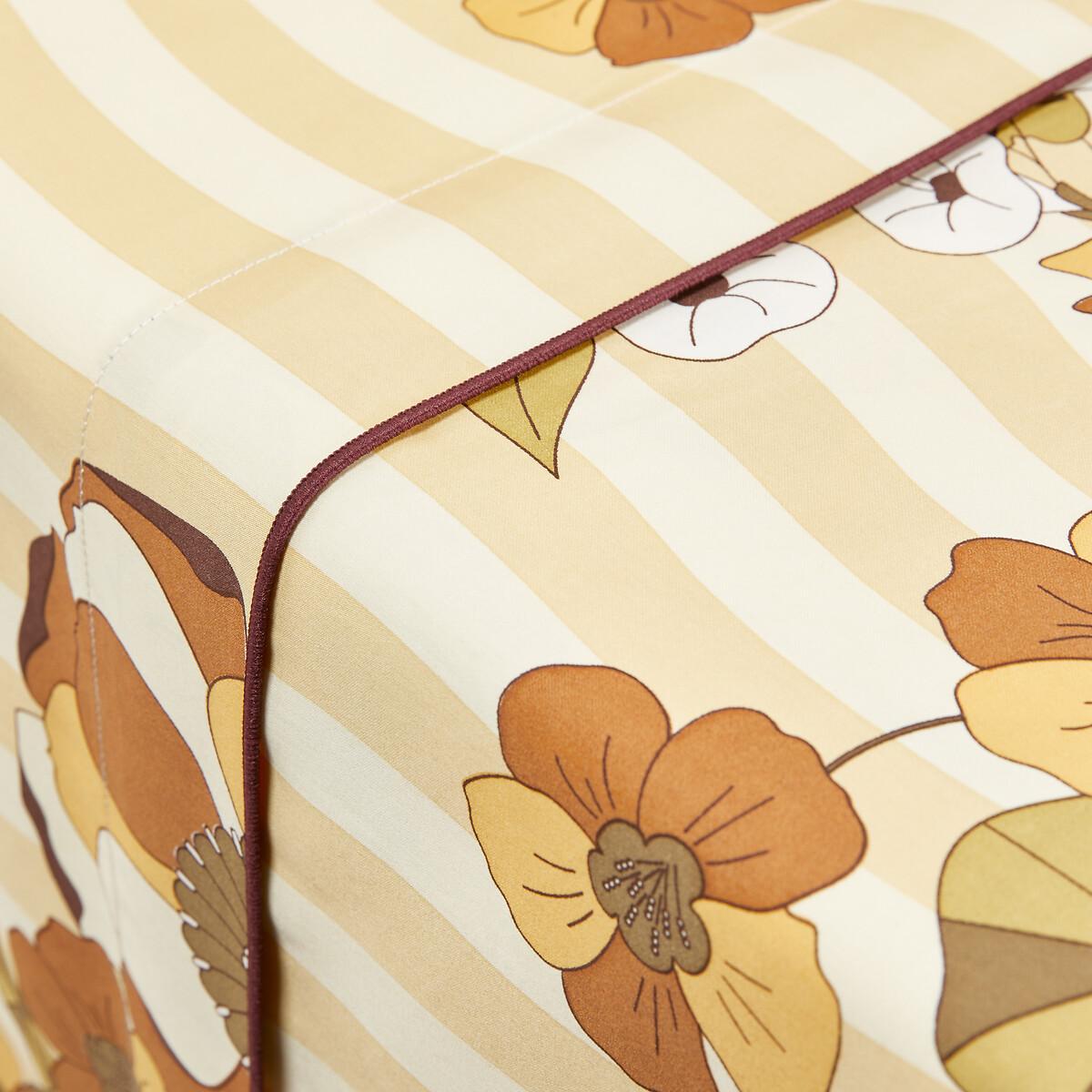 Solanne Vintage Floral 100% Cotton Satin Flat Sheet – image 2